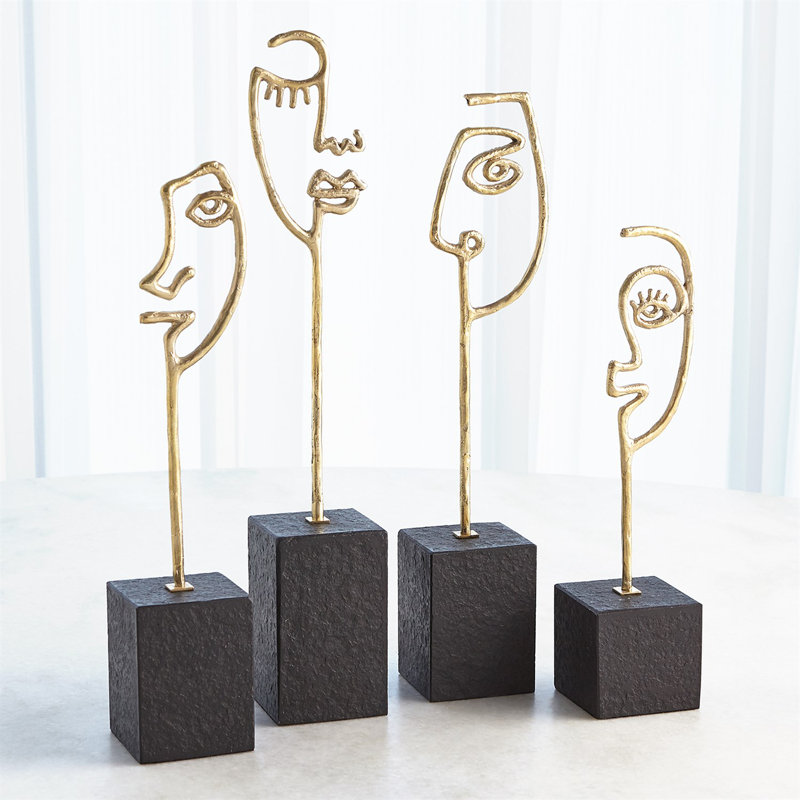 Scribble Sculpture Son-Polished Brass