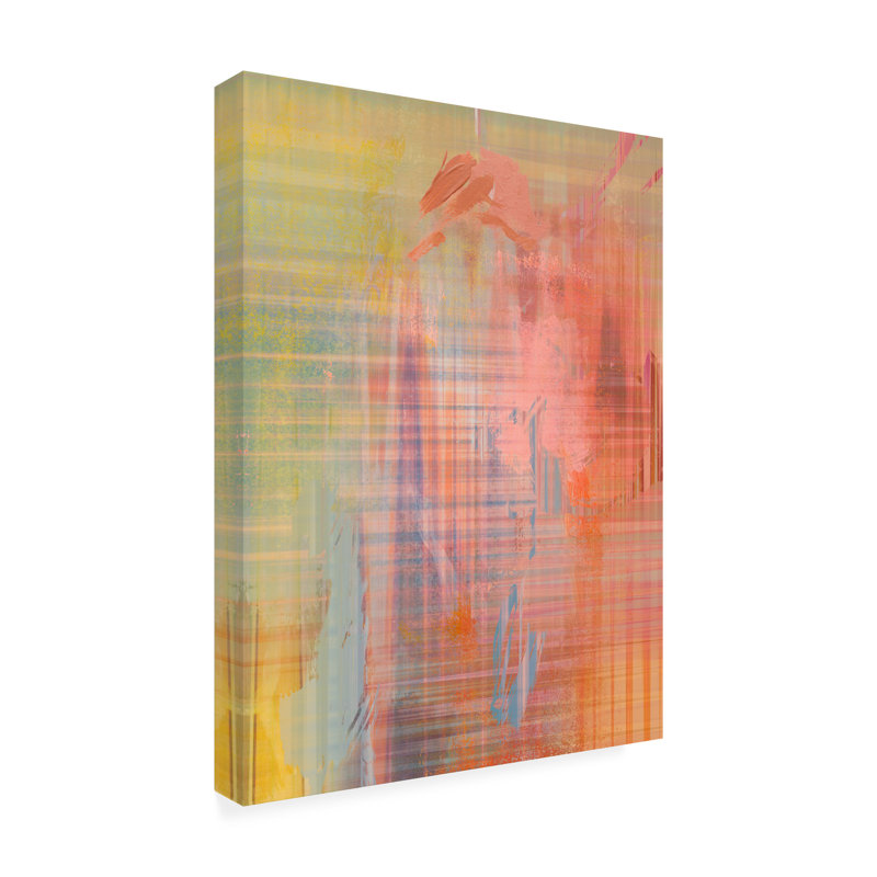 Art mural sur toile tendue - «Cyber Composite I» de Victoria Barnes pour décoration de salon, de chambre à coucher ou de bureau - 35 x 47