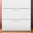 Bliss Four Jumbo Chest In White Gloss - Extra Deep Drawer Storage Solution, Full Extension Bearing Slide Mechanism, Water & Heat Design, Stain Scratch Finish, E0 Grade Board, Double Thickness ,