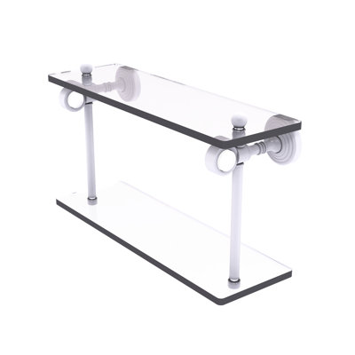 Jarrell 2 Piece Glass Tiered Shelf