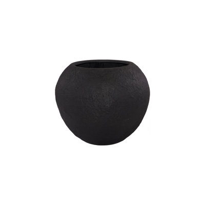 Aera Planter Wide, Black, Small