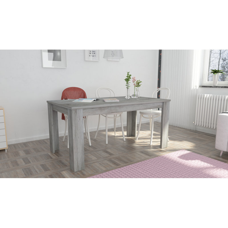 Goncalvo Dining Table, H75 x 160L x 90W, Cement