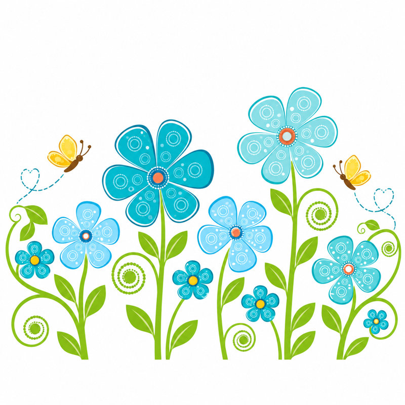 Plants & Flowers Non-Wall Damaging Wall Decal, Scheme C