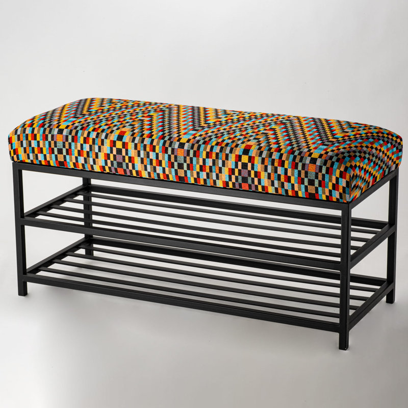 Estivalis Polyester Upholstered Storage Bench, H40 x W80 x D35cm