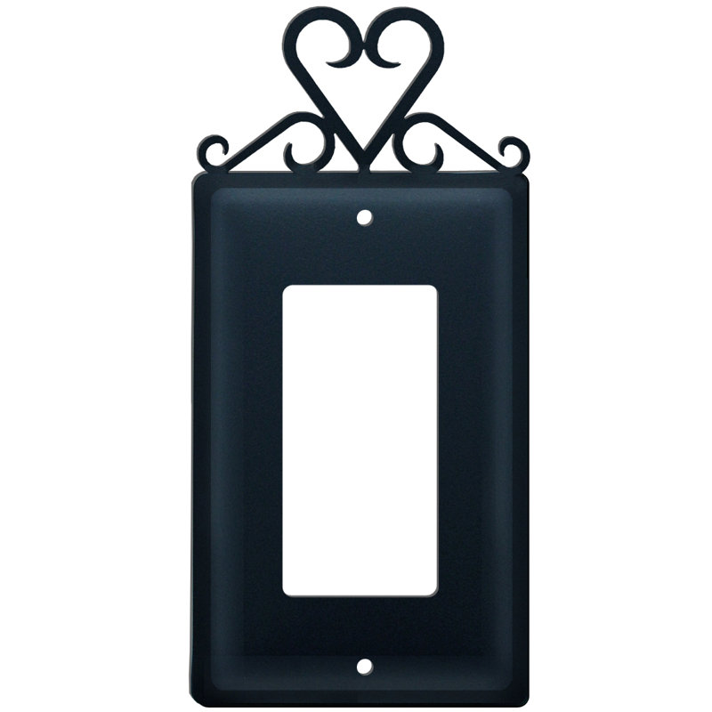 Heart Single GFI Rocker Wall Plate