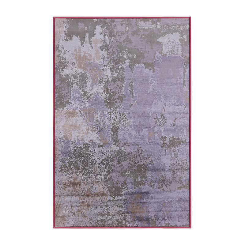 Tapis 100% moderne 2067 de style Mid-Century lavable à la machine, Rectangle 2 pi x 3 pi