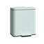 Light Blue 12L Boxy Metal Pedal Bin, Soft-Close Lid with Stay-Open Feature, Fingerprint-Proof Finish and Removable Inner Bucket for Small Kitchen Spaces-128851633