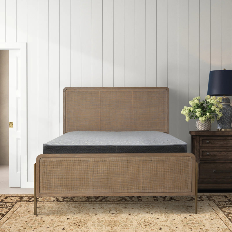 Stevie Sand Wash And Natural Cane Panel Bed, King