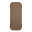 Miroir surdimensionné en bois 31,4 x 1,4 x 74 po avec cadre brun unique