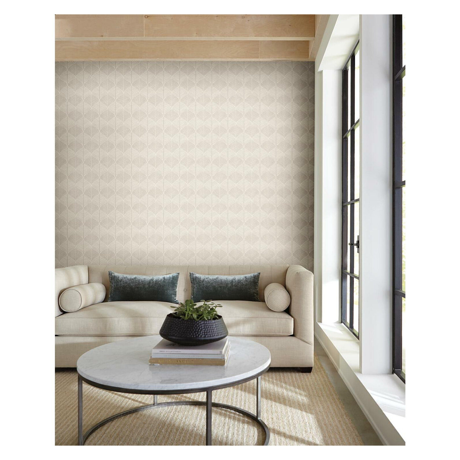 Biella Floral Wallpaper, Gray