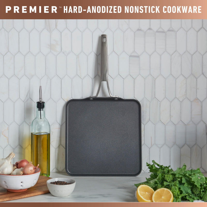 Calphalon Premier Hard-Anodized Nonstick 11-Inch Square Griddle Pan