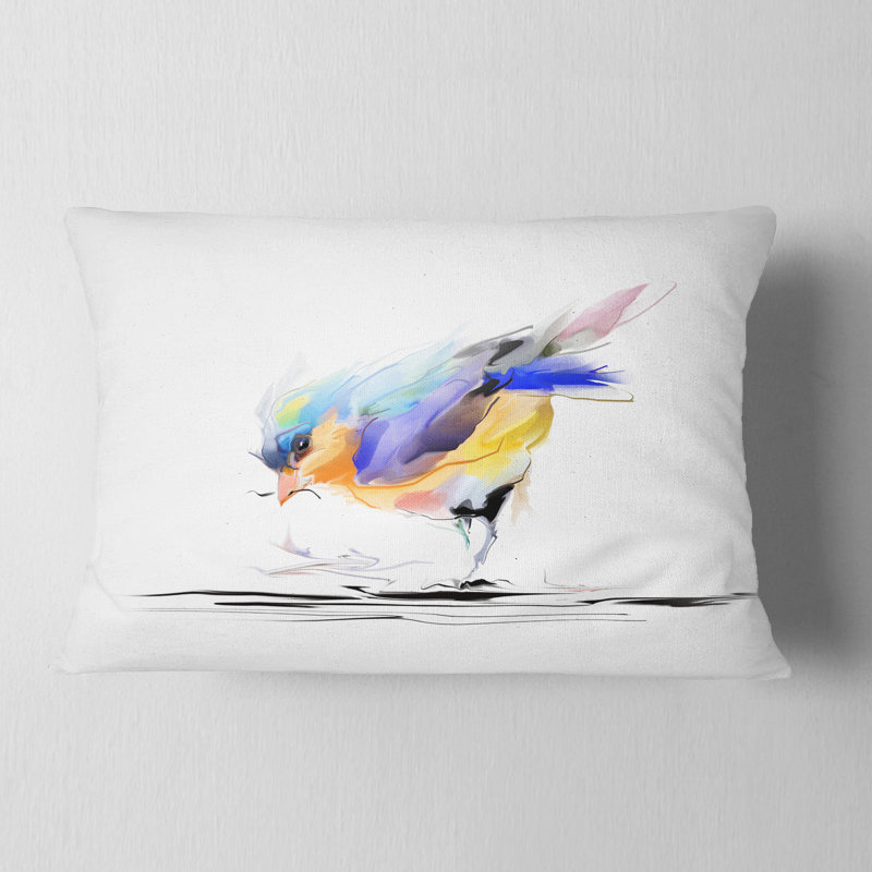 Coussin lombaire de peinture aquarelle