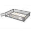Lit plateforme au plancher avec clôture et porte-734575701-734575705