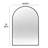 24x32 Inch Arched Mirror