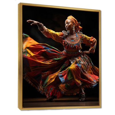Yume African Tribal Dance V - reproduction sur toile