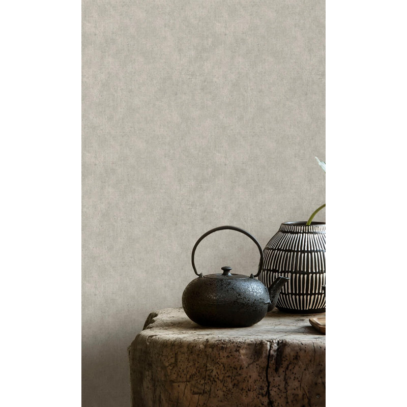 Papier peint abstrait, Ramie beige