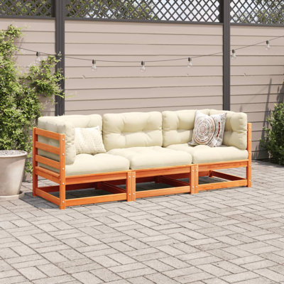 Aralyn 0cm Wide Outdoor Rectangle Patio Sectional Set