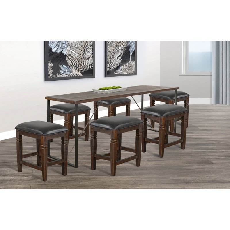 Sunny Designs Newport Counter Height Friendship Set, 5 Pieces: Table, 4 Chairs