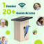 Birdfy Ebony Solar Powered Smart Bird House with Camera and AI Identification