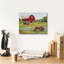  Art mural en toile, "campagne rouge grange B" par Jean Plout, 16 po x 12 po