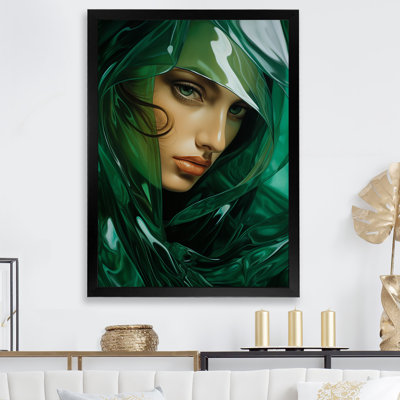 " Emerald Enigma Fashion Woman "