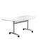 Buariki Half-circle 4 Person Flip Top 160cm L Modular Training Table with Casters-1001688293