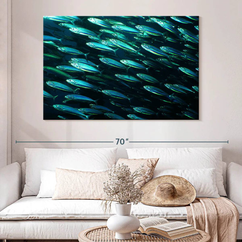 Brampt Shoal Of Fish, 34" H x 51" W