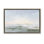 «Ocean Horizon», art abstrait sur toile encadrée flottante brune, par JANE SLIVKA