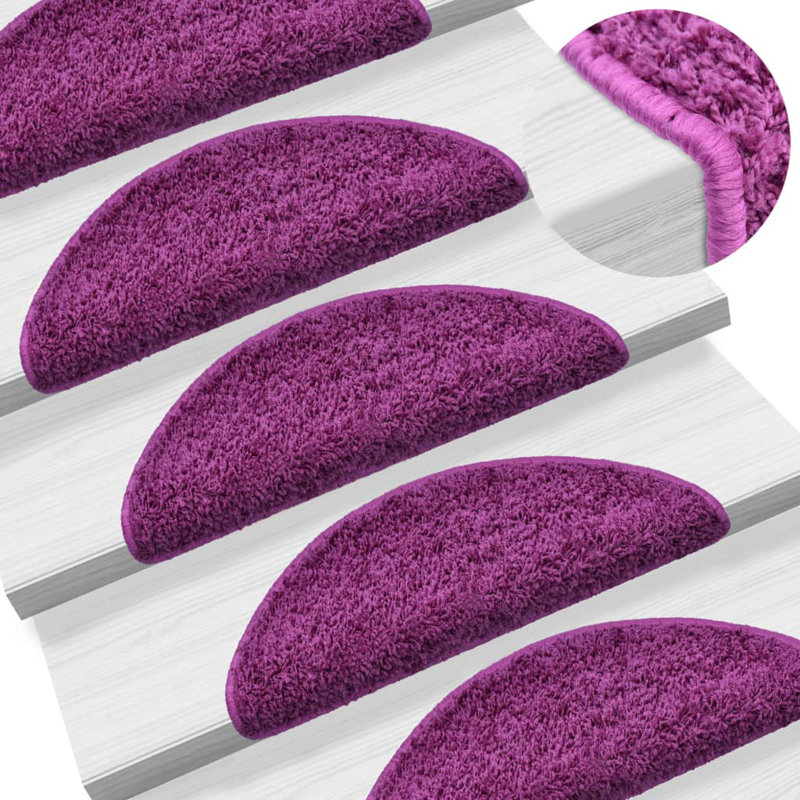 Stair Mats Violet, Semi-Circle 10.56cm x 20cm