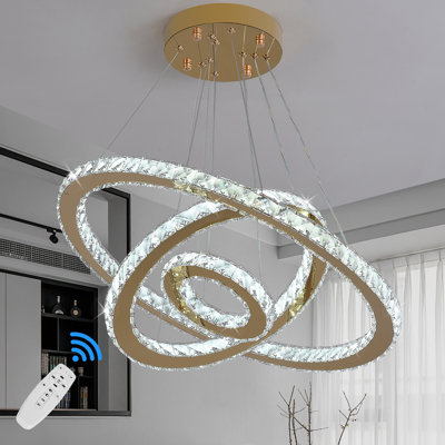Lowellville 3 - Light Crystal LED Chandelier