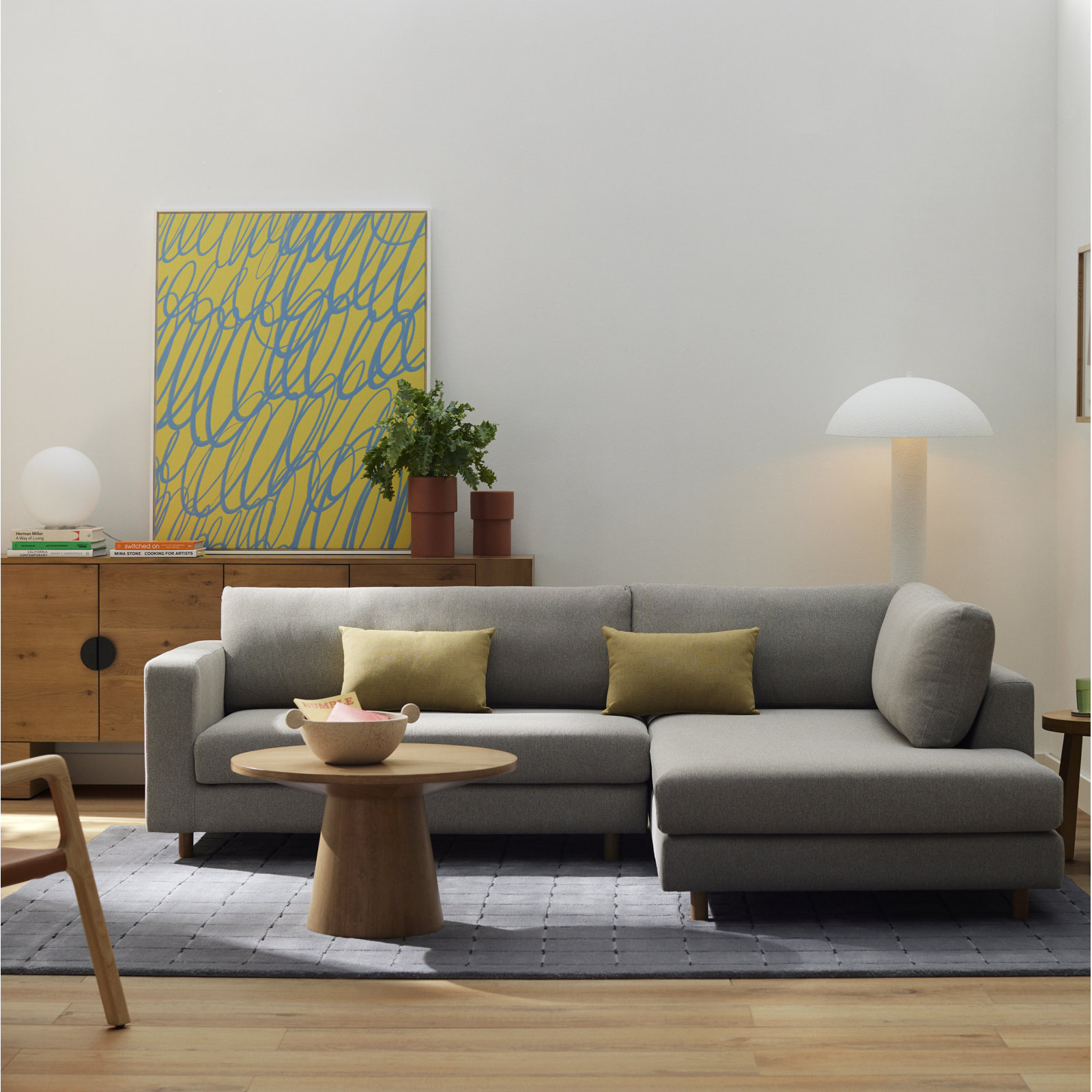 Astraea Single Coffee Table, 17.5" H x 29" L x 29" W, Natural