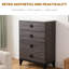 Commode de rangement à 5 tiroirs - Commode pratique