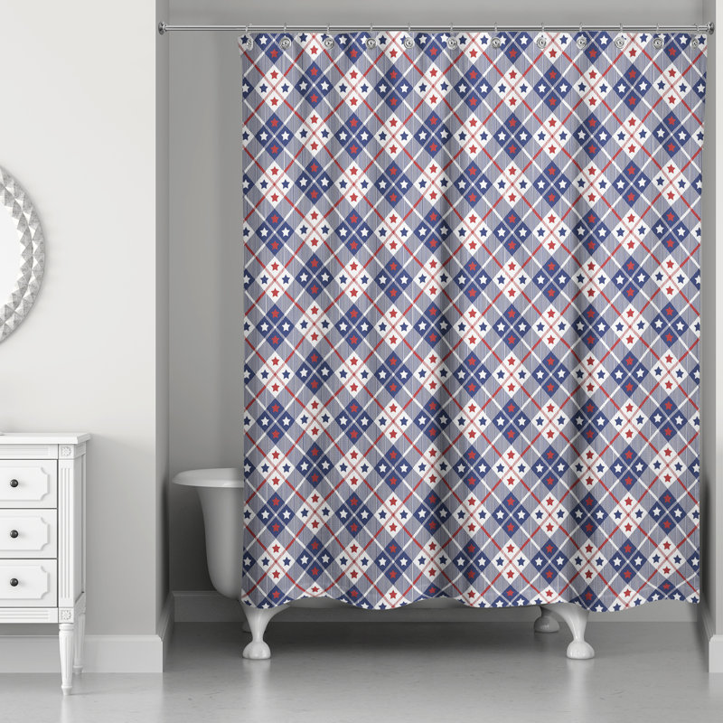 Copland Plaid Shower Curtain