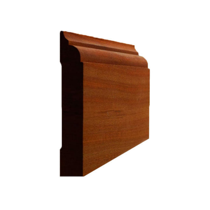 Plinthe de 3 1/2 po x 11/16 po Nose & Cove EWBB22. Sans finition, Acajou Sapele