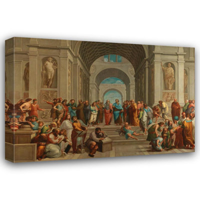 «The School of Athens» par Roman School - Art mural sur toile tendue avec châssis
