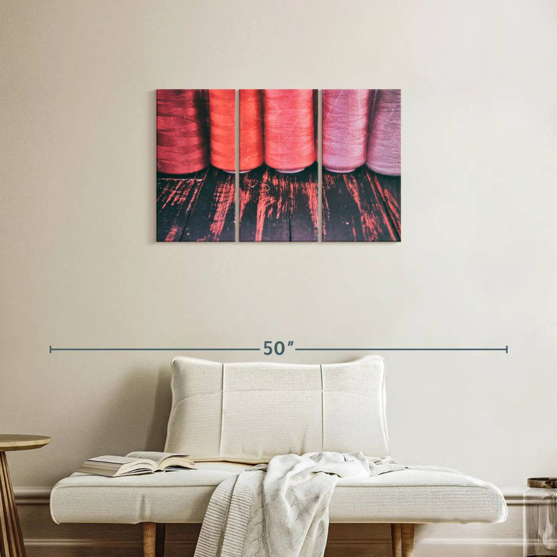 Red Threads For Sewing, 20" H x 33" W