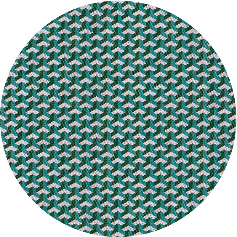 Tapis vert Power Loom, Rond 4 pi