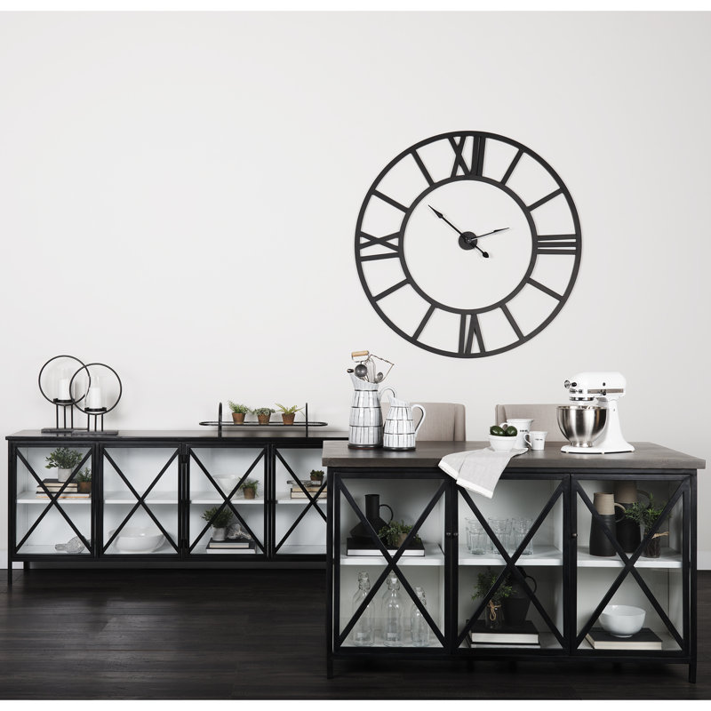 Tildon 79'' Sideboard, Black/White