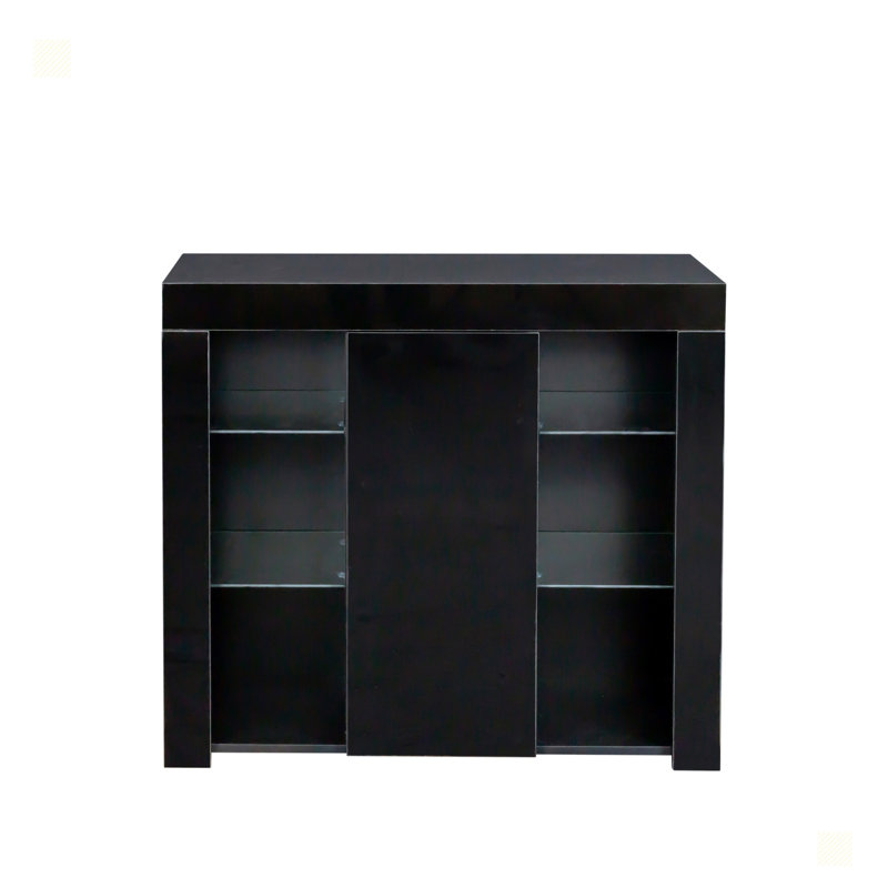 Crédence de rangement Kallu, Noir