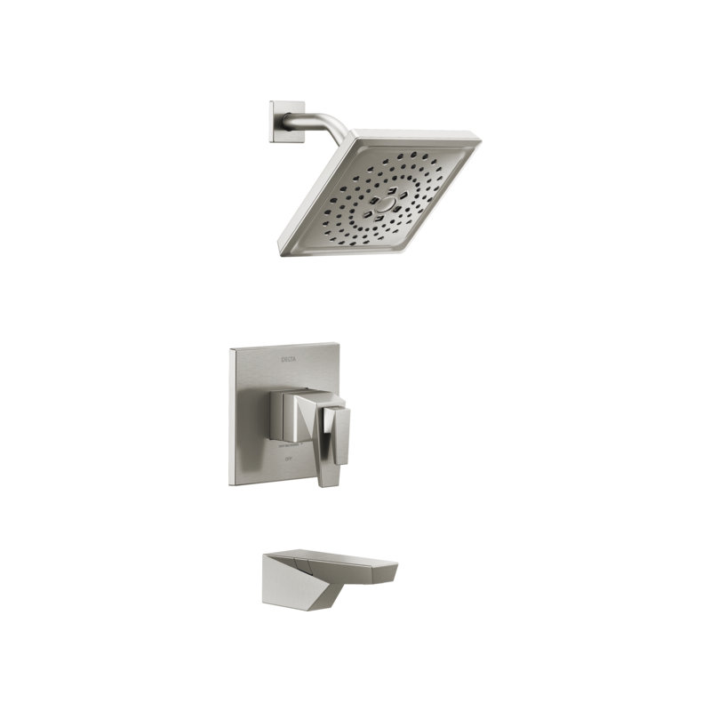 Robinet de baignoire et douche Trillian Tempassure 17T Series avec technologie H2Okinetic, Acier inoxydable