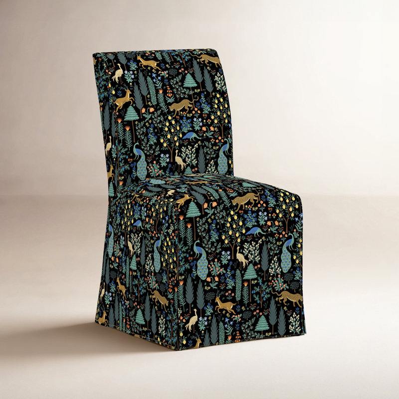 Chaise de salle à manger Frances, Lin noir RPC Menagerie