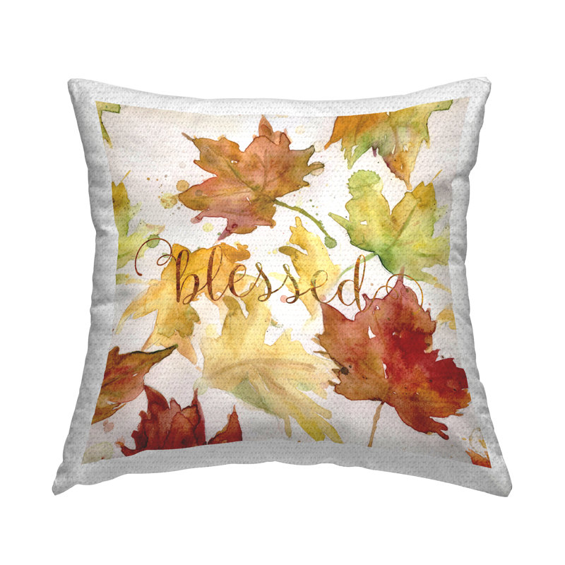 Floral Outdoor Throw Pillow