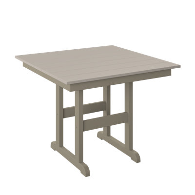 33 "Table carrée" à hauteur de comptoir "noire