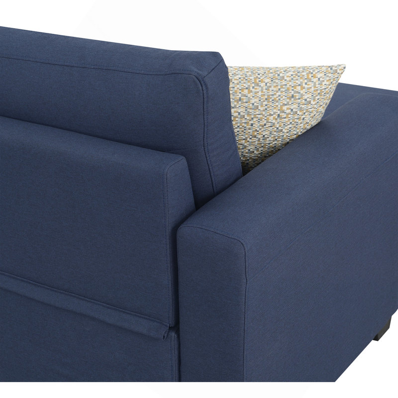 Blue Reversible Pop-Up Sleeper Sectional, Blue