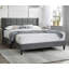 Grand lit moderne élégant avec tête de lit 1pc
