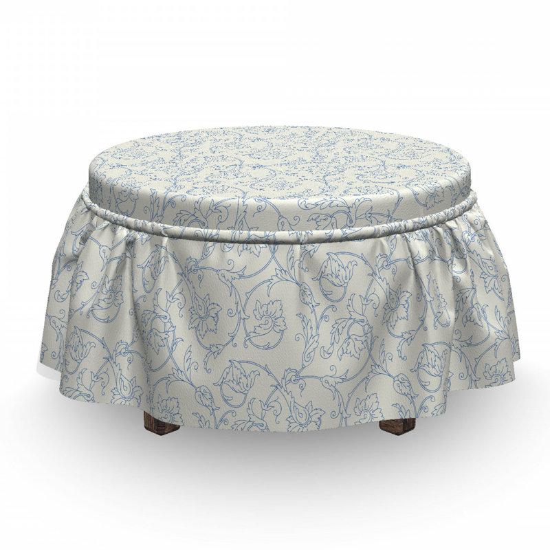 Box Cushion Ottoman Slipcover