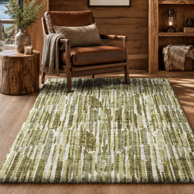 Tapis Dream Shag ADS739 Lines, lavable à la machine, de qualité supérieure