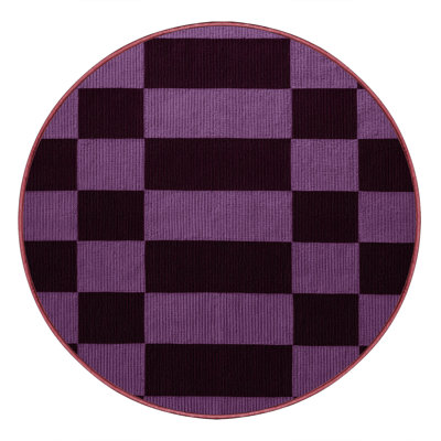 Tapis mauve lavable à la machine