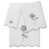 Ensemble de 3 serviettes de bain, serviettes à do
