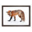 Red Fox in the Winter in Abstract - Picture Frame Painting Print-55771963-55771958